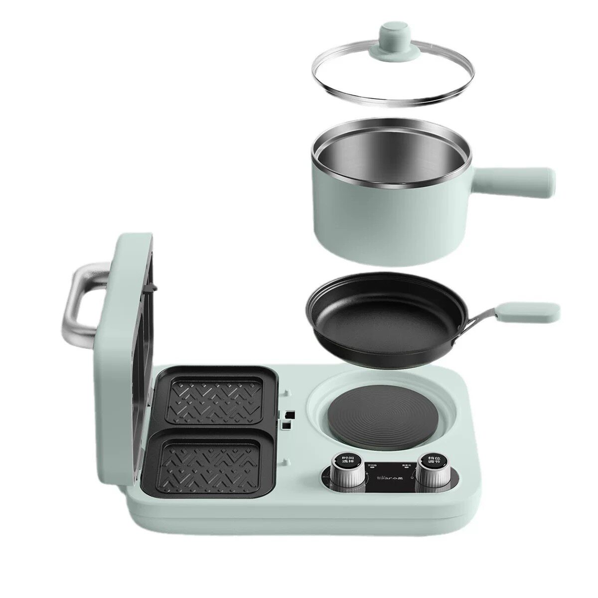 Breakfast Sandwich Press - Machine à sandwich multifonctionnelle compacte pour