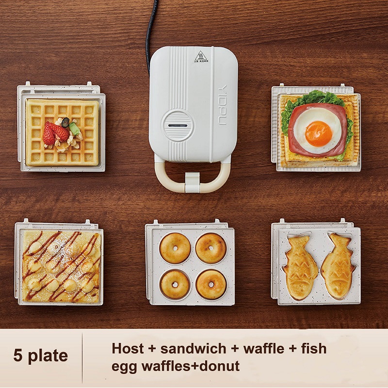 Breakfast Sandwich Press - Machine à Sandwich électrique multifonction 220V,