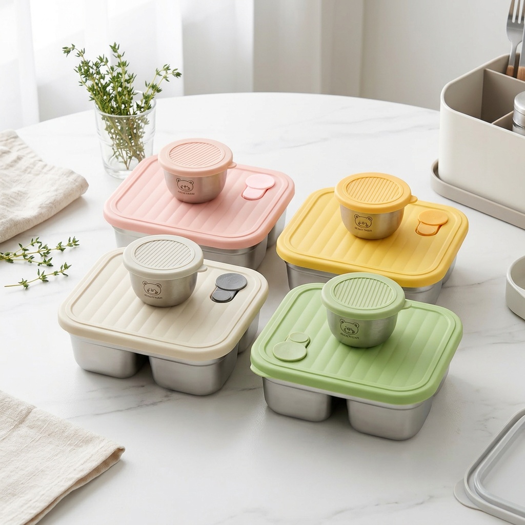 Meal Prep Meal Ideas - Boîte à lunch bento en acier