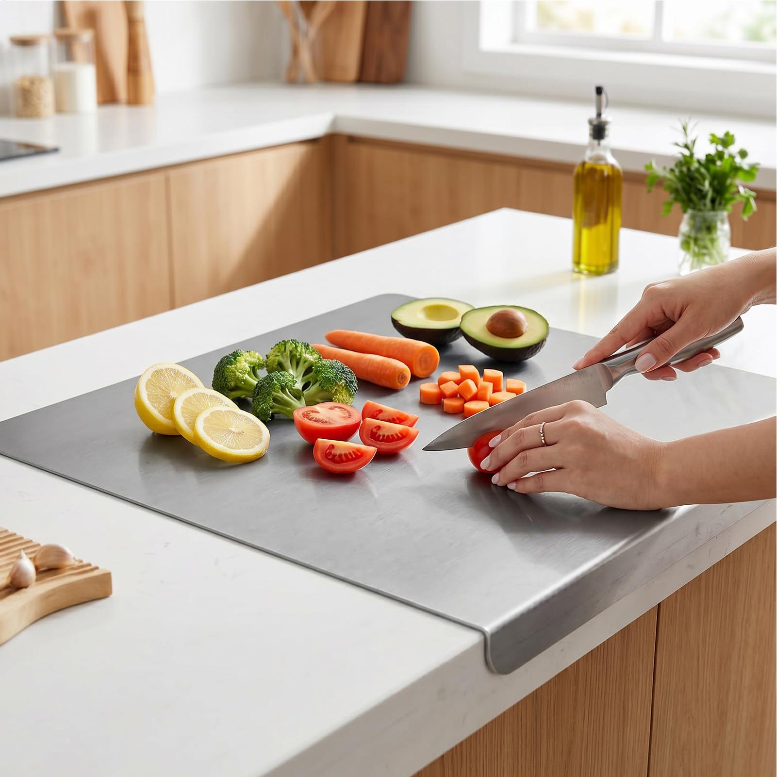 Meal Prep For Cutting - Planche à découper antidérapante en acier