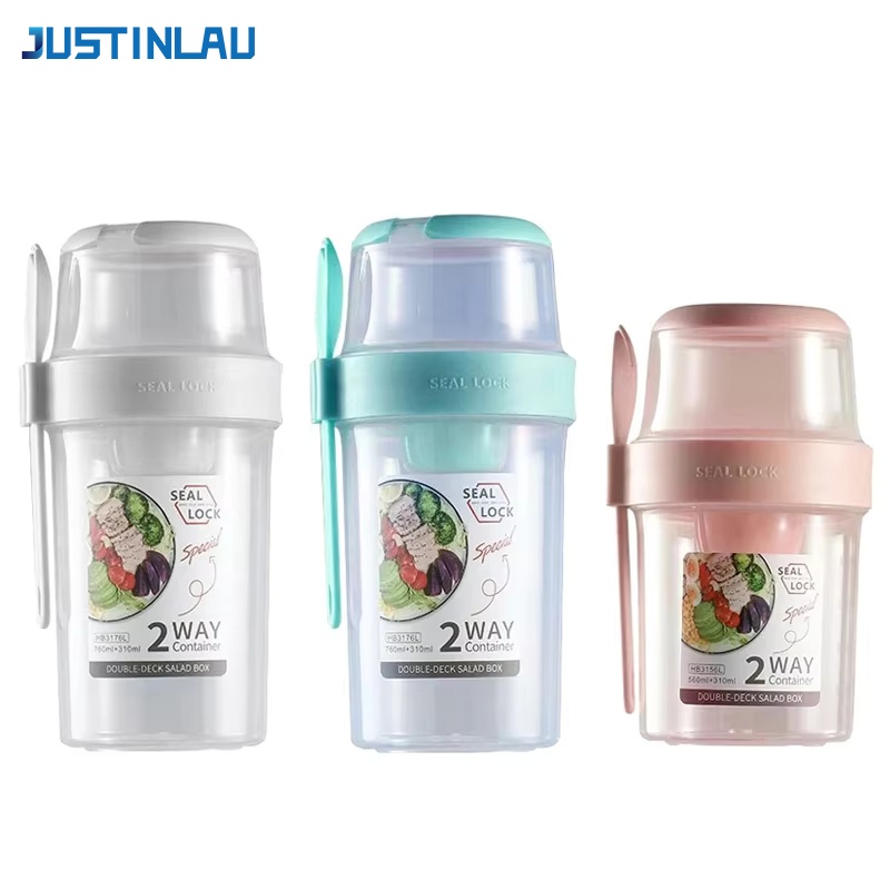 Meal Prep Tupperware - JUSTINLAU Boîte à salade portable pour