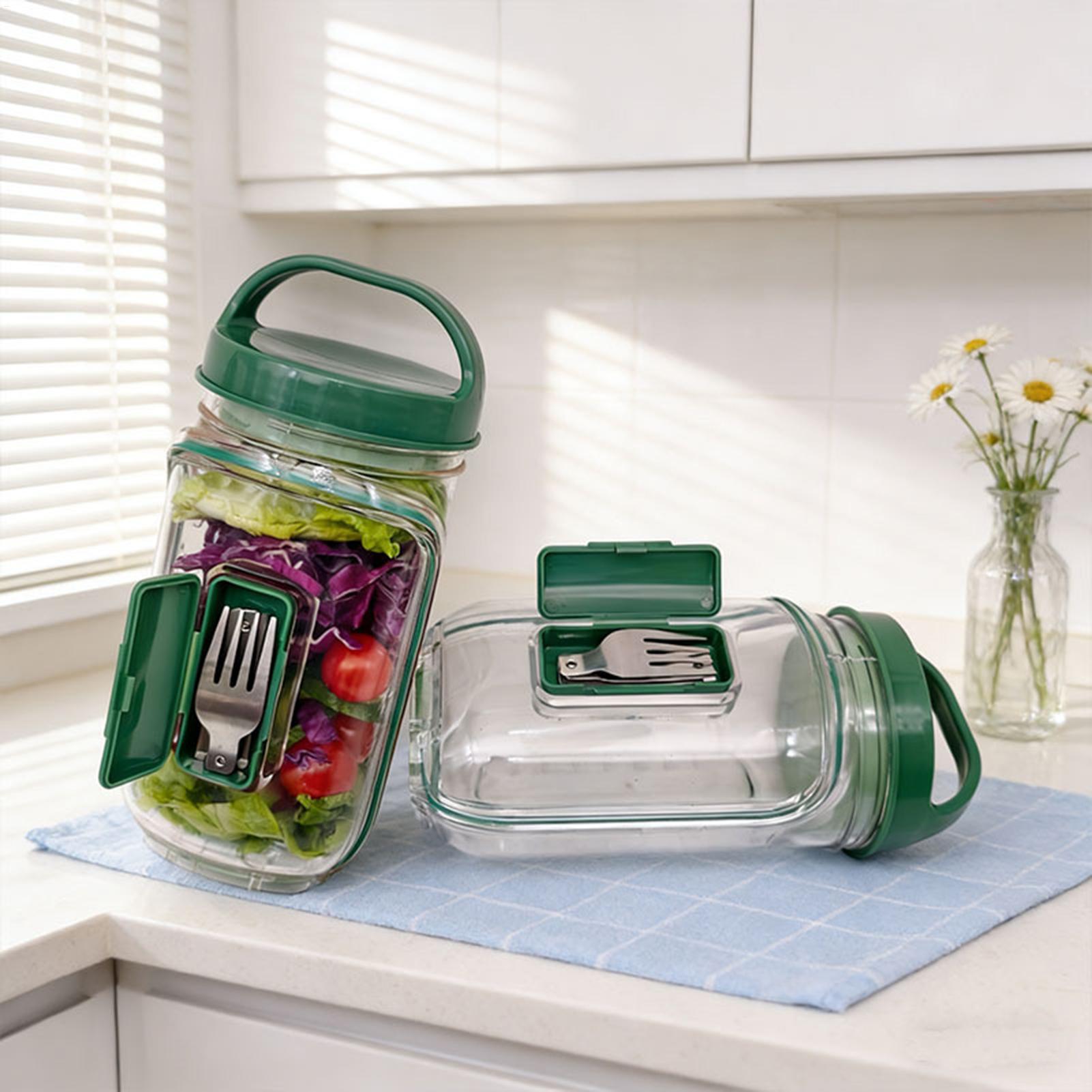 Meal Prep Jar - Conteneur à salade anti-fuite de 1000
