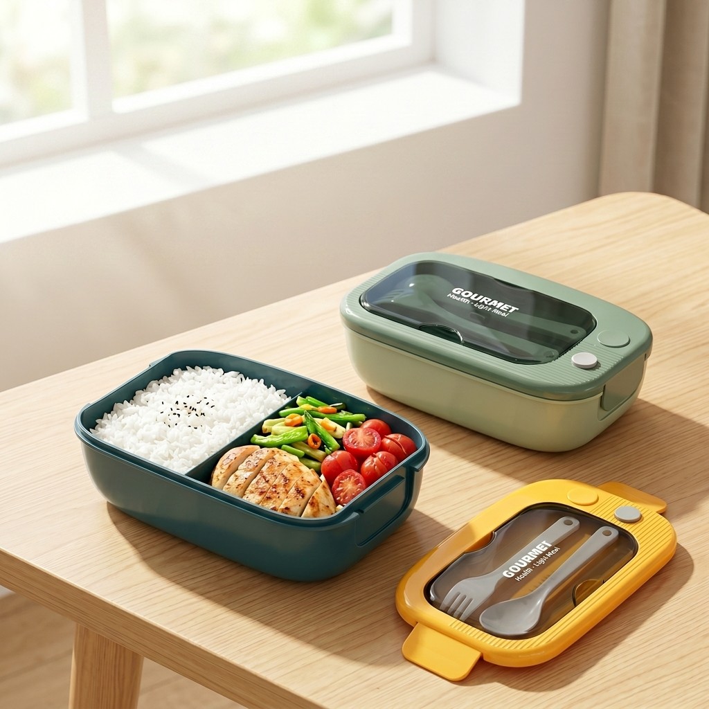 Meal Prep Meal Ideas - Boîte à bento en plastique micro-ondable