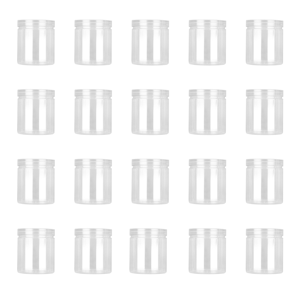 Meal Prep Jar - 20 pots en plastique de 500