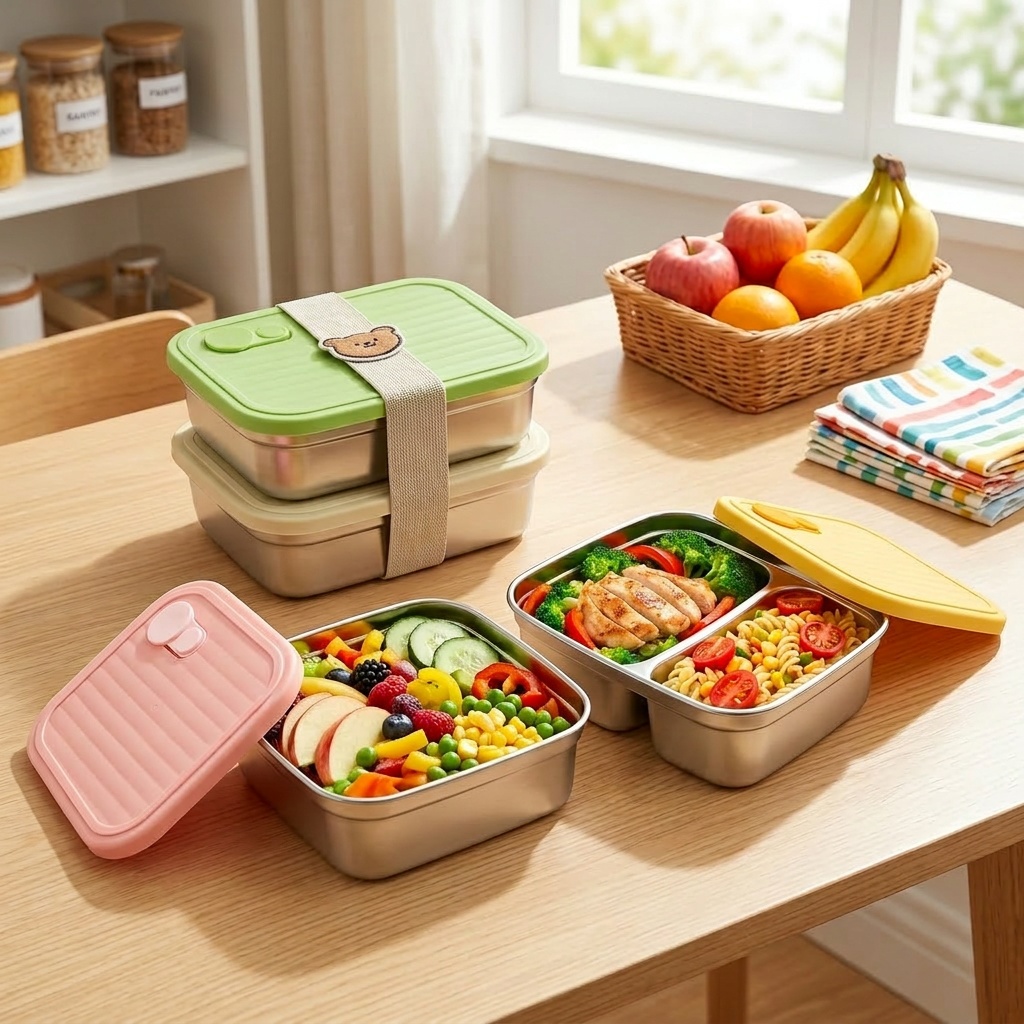 Meal Prep Meal Ideas - Boîte à lunch bento en acier