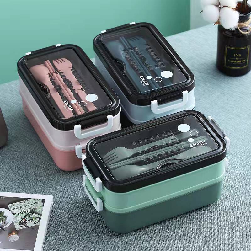 Meal Prep Tupperware - Boîte à déjeuner Double couche de