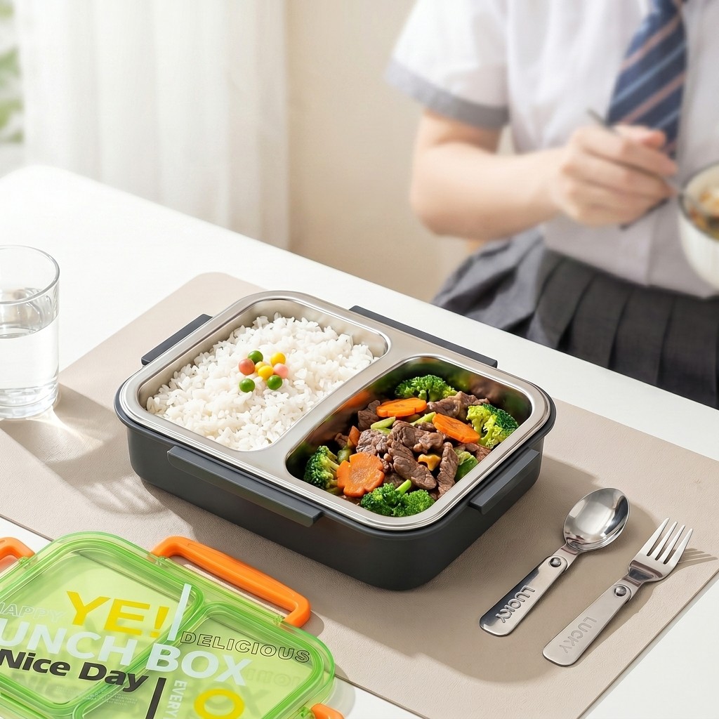 Meal Prep Meal Ideas - Boîte à lunch bento en acier
