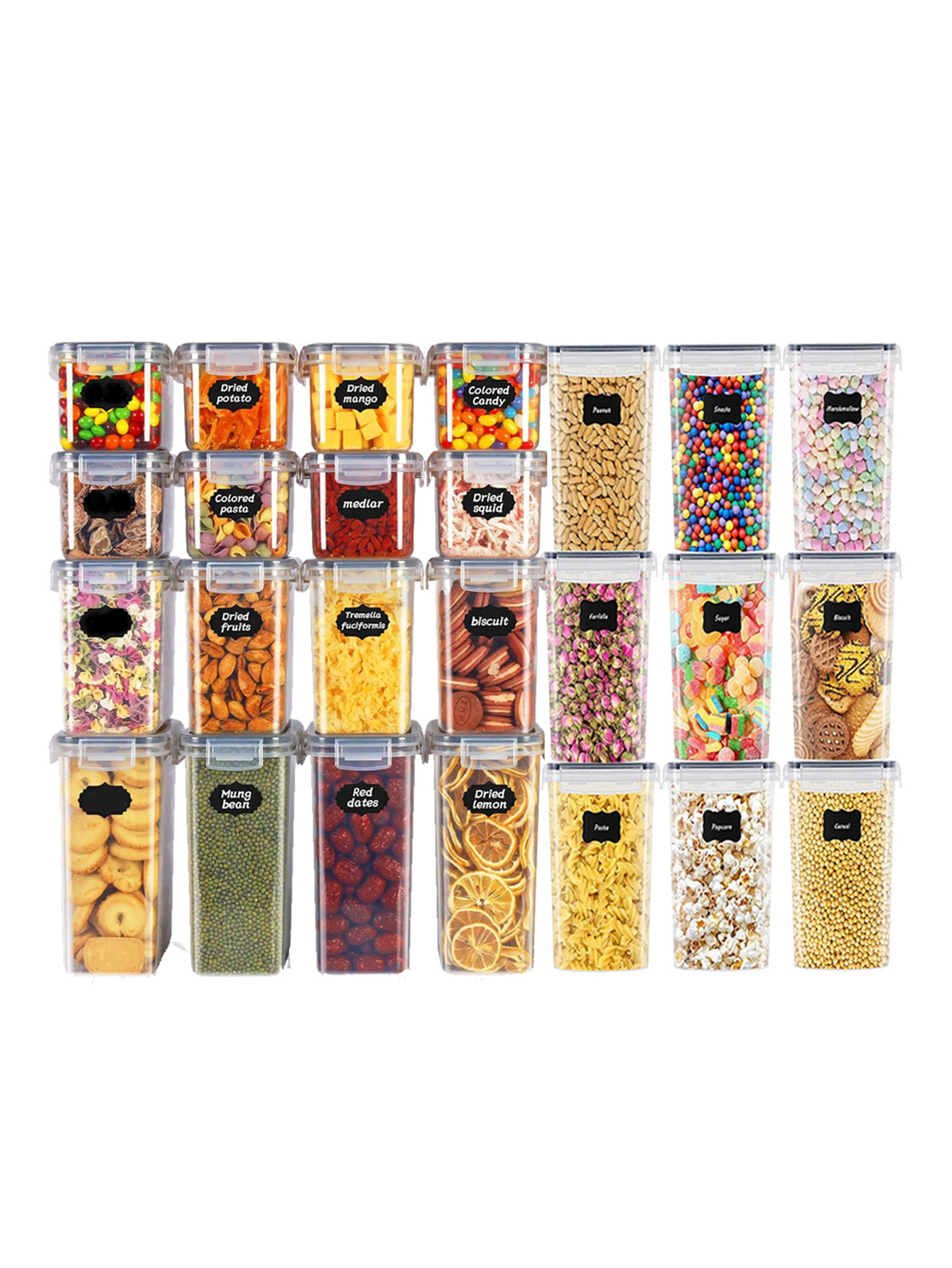 Meal Prep Jar - 48 pièces, Contenants de stockage alimentaire