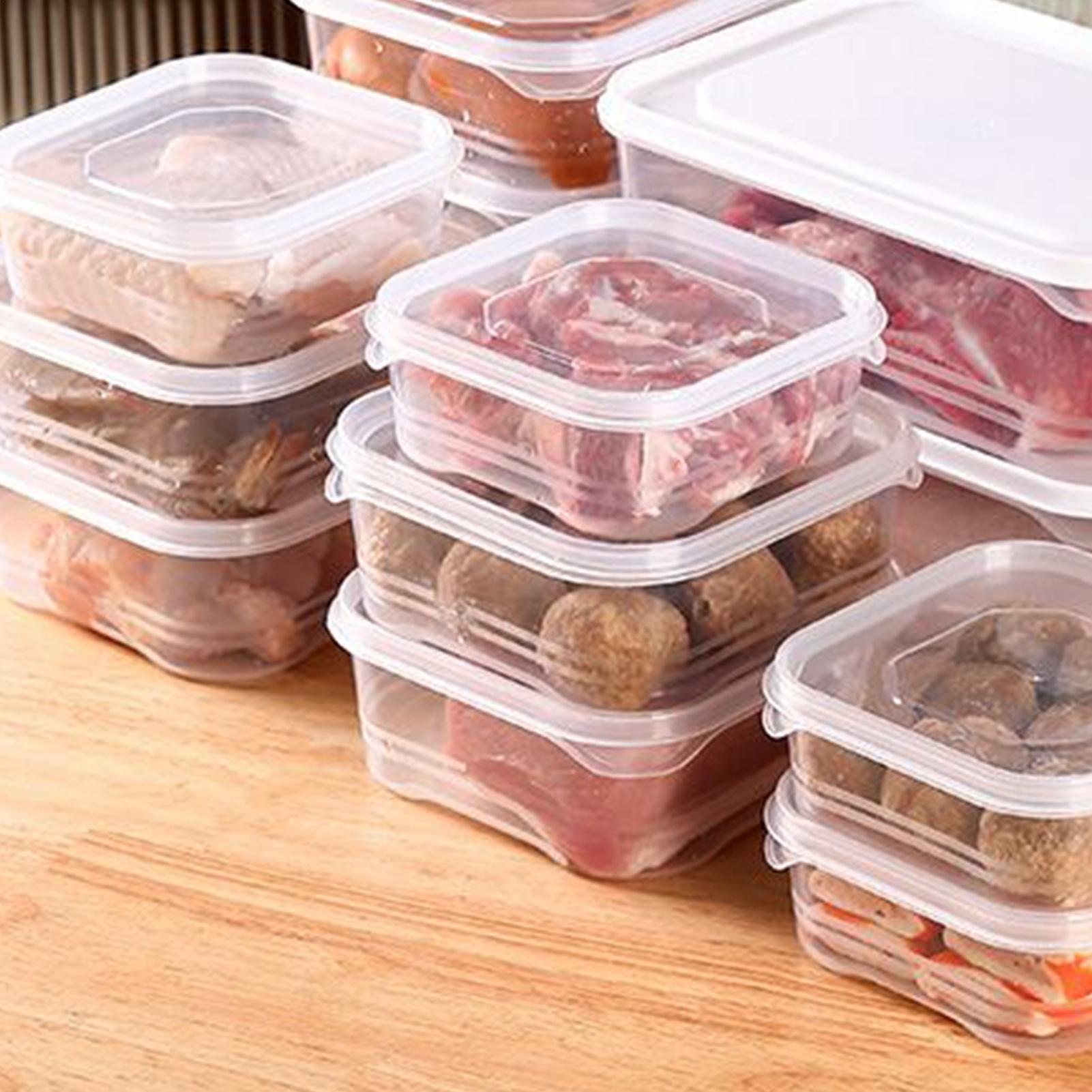 Meal Prep Organizer - Réfrigérateur de stockage transparent et hermétique,