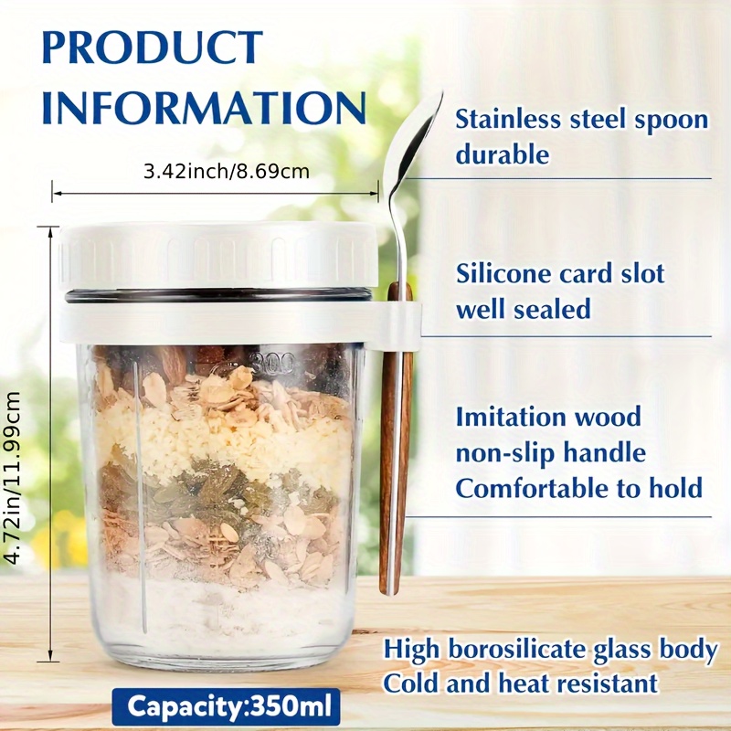 Tasse à flocons d'avoine en ve - Meal Prep Jar avis et prix