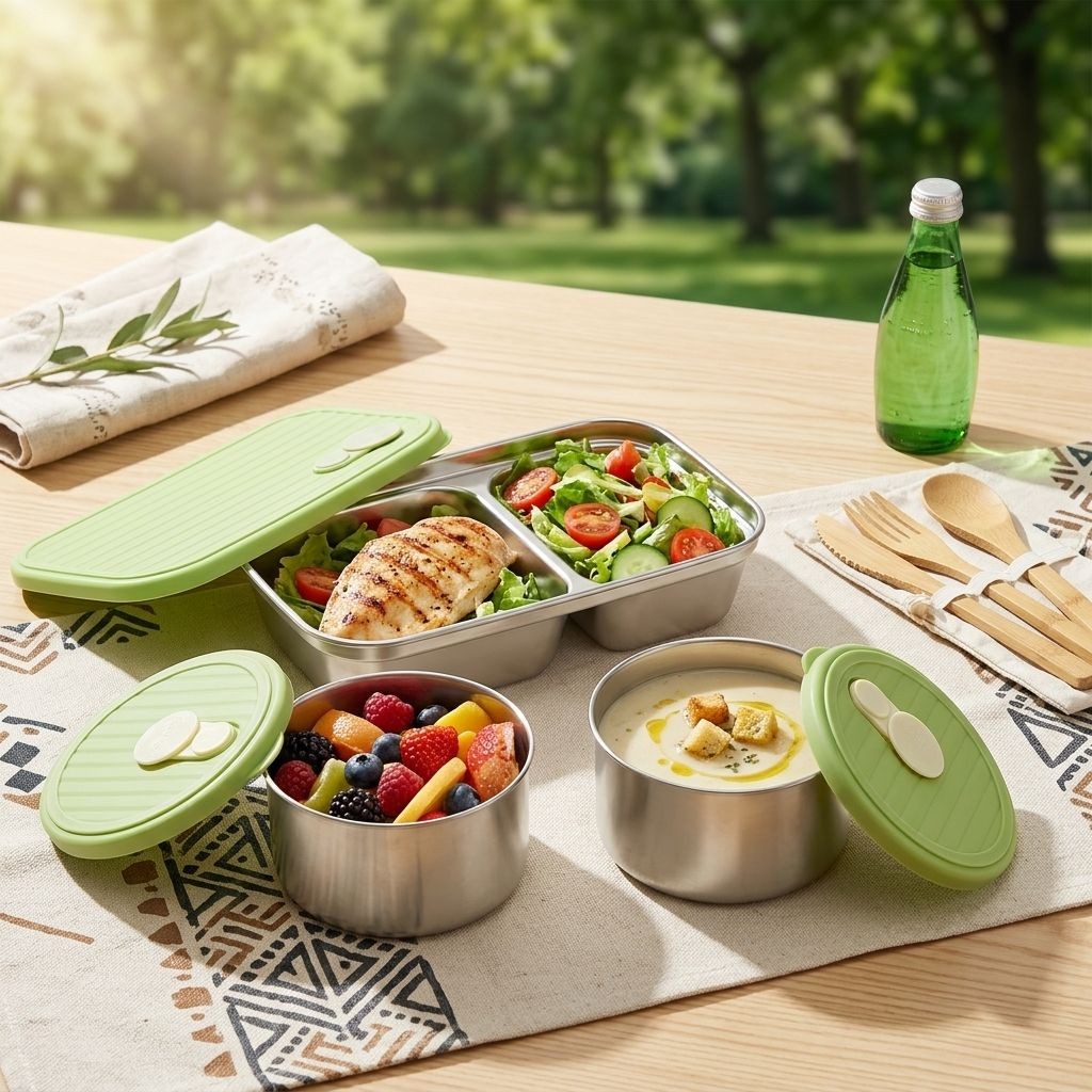 Boîte à bento en acier inoxyda - Meal Prep Meal Ideas avis et prix