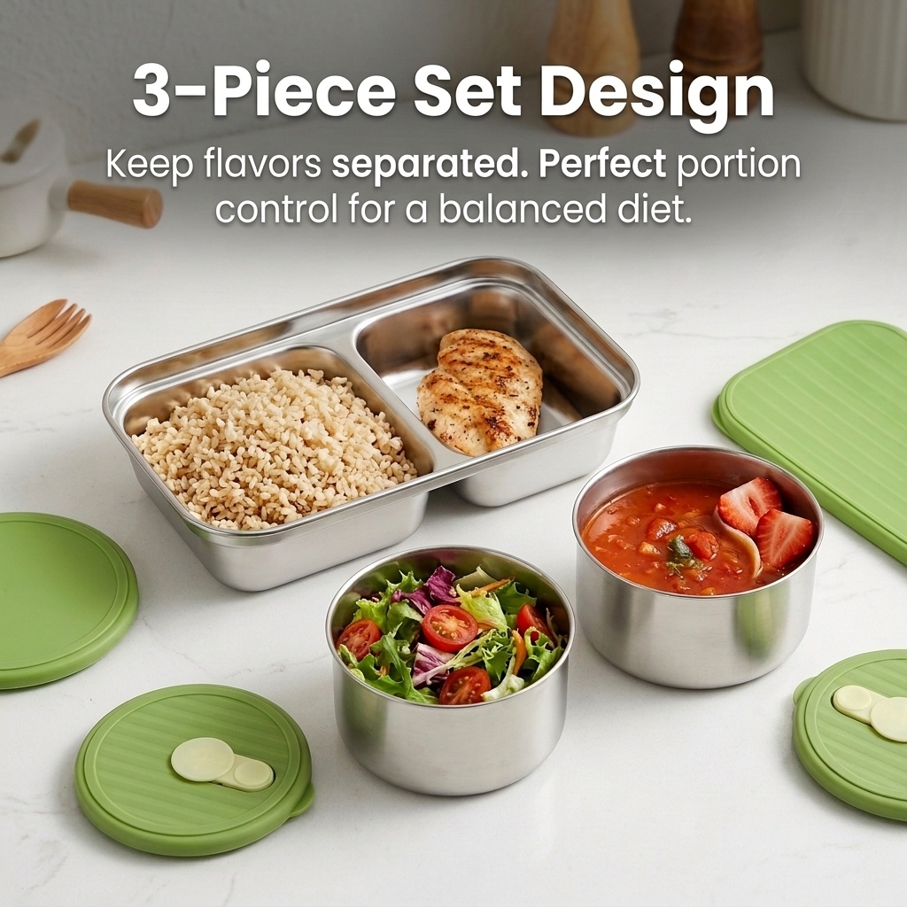 Boîte à bento en acier inoxyda - Meal Prep Meal Ideas avis et prix