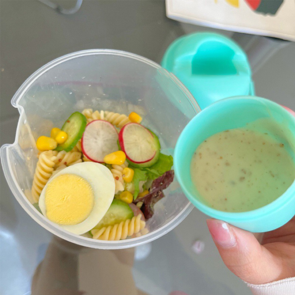 Shaker à salade portable blanc - Meal Prep Jar avis et prix