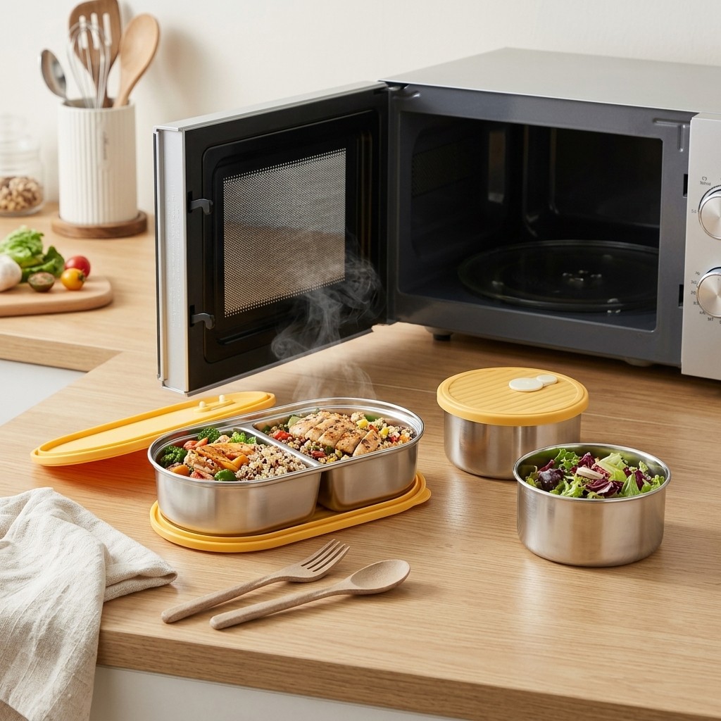 Boîte à bento en acier inoxyda - Meal Prep Meal Ideas avis et prix