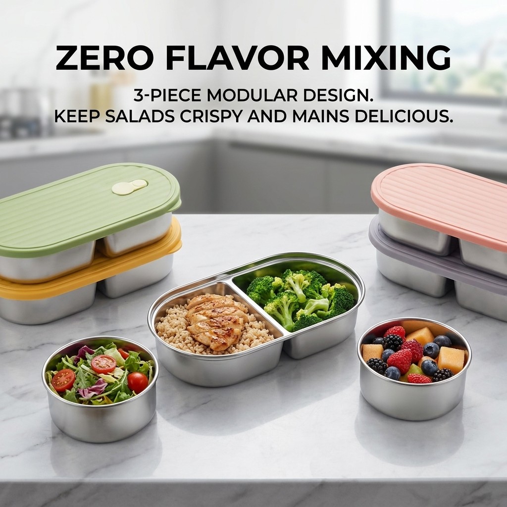 Boîte à bento en acier inoxyda - Meal Prep Meal Ideas avis et prix