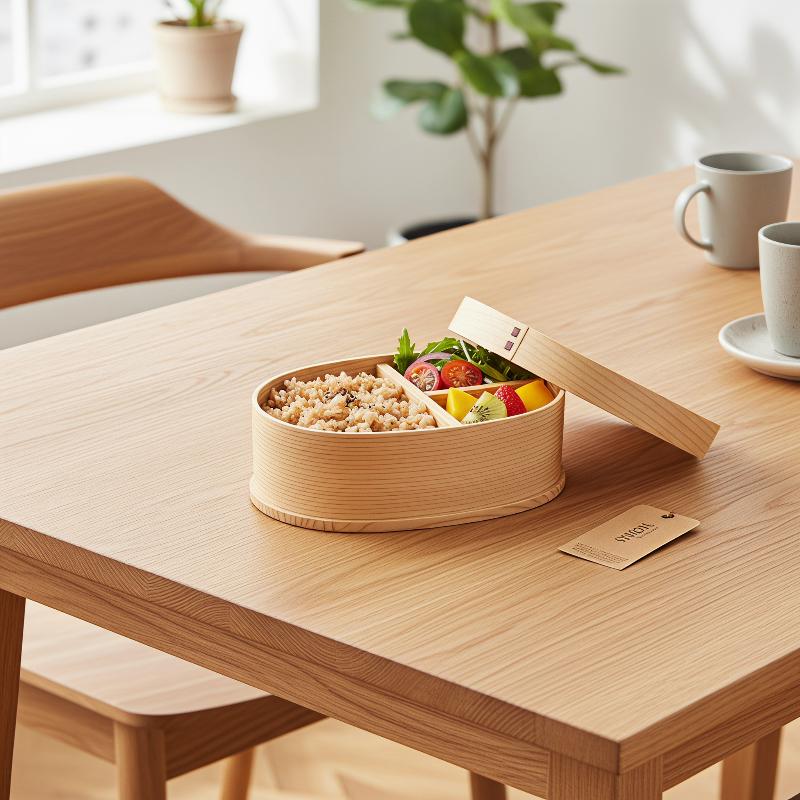 Boîte à lunch en bois de style - Meal Prep Japanese Food avis et prix