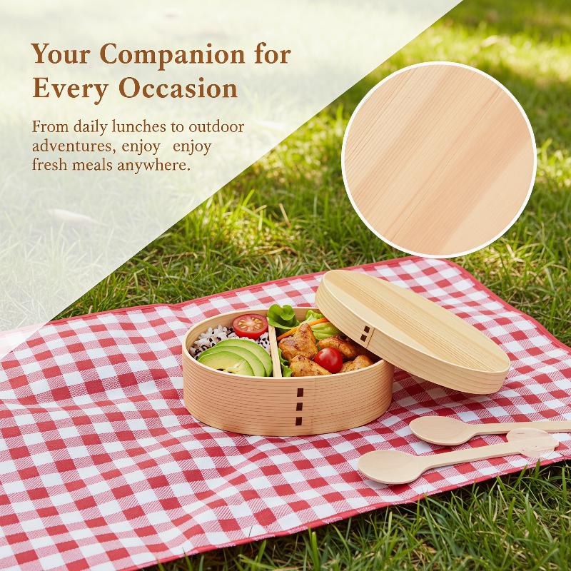 Boîte à lunch en bois de style - Meal Prep Japanese Food avis et prix