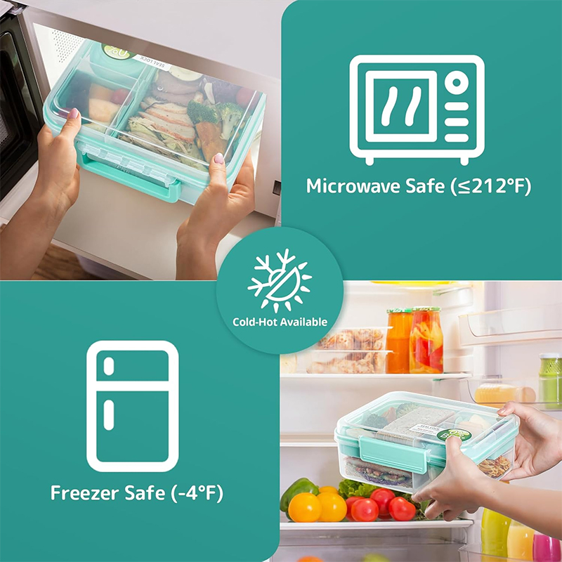 Boîte à lunch bento à 4 compar - Meal Prep Meal Ideas avis et prix