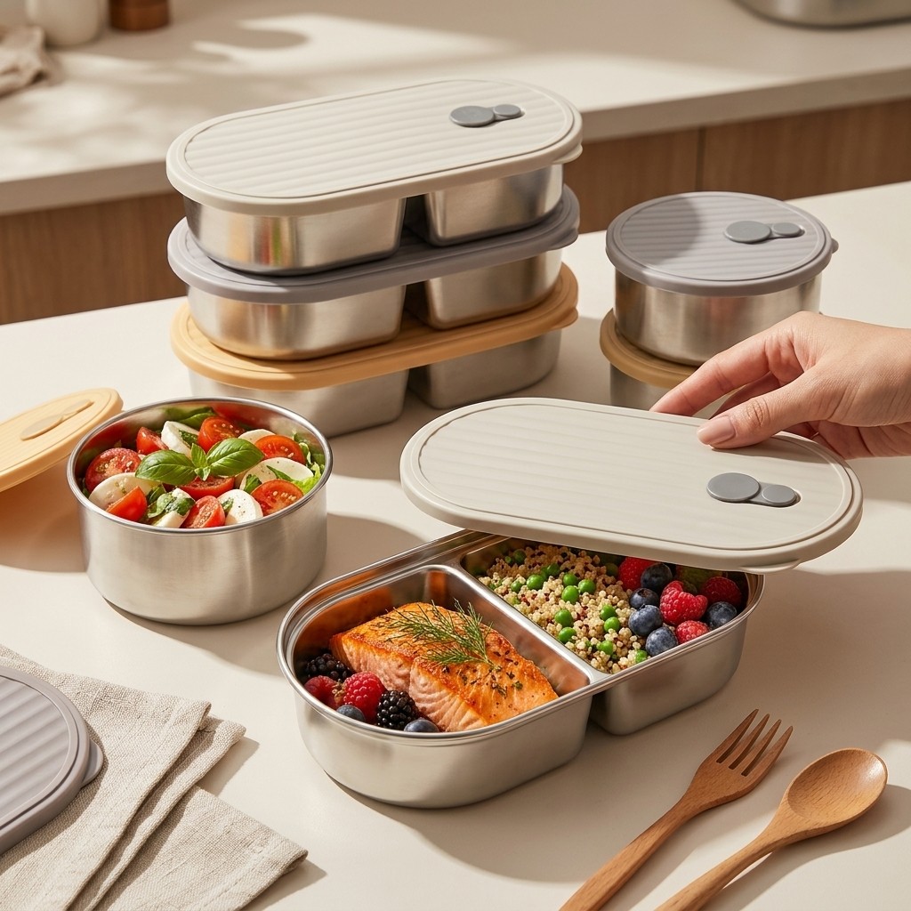 Boîte à lunch en acier inoxyda - Meal Prep Meal Ideas avis et prix