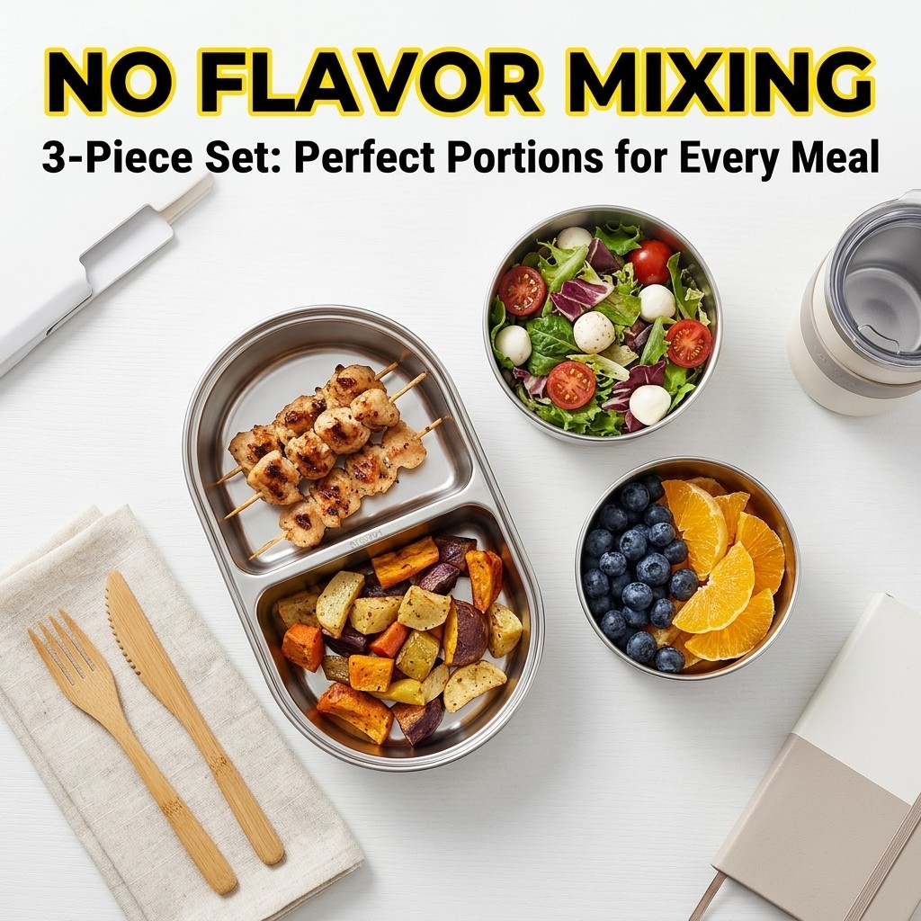 Boîte à lunch en acier inoxyda - Meal Prep Meal Ideas avis et prix