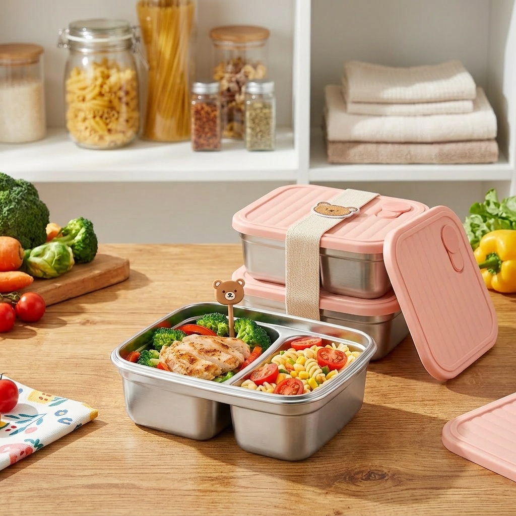 Boîte à lunch bento en acier i - Meal Prep Meal Ideas avis et prix