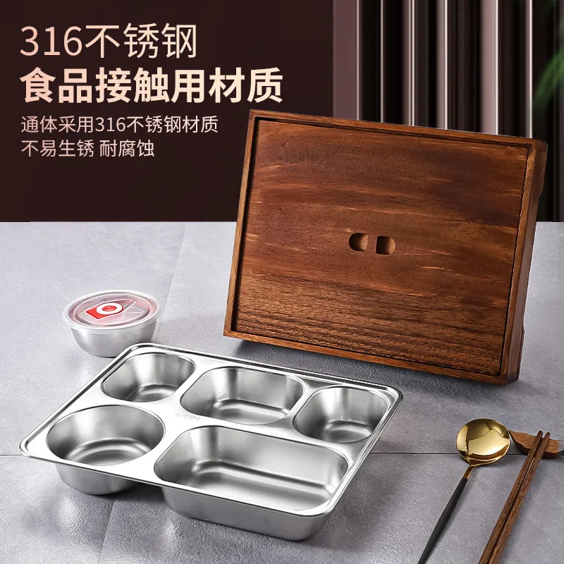 Boîte à bento en noyer noir av - Meal Prep Japanese Food avis et prix